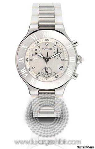 Cartier Must 21 Chronoscaph Stainless Steel Unisex Watch W10184U2