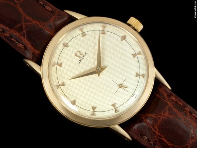 Omega 1954 OMEGA VINTAGE Gent's Dress Watch with Hourglass Marker
