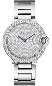 Cartier Ballon Bleu White Gold With Diamonds