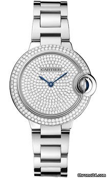 Cartier Ballon Bleu White Gold With Diamonds