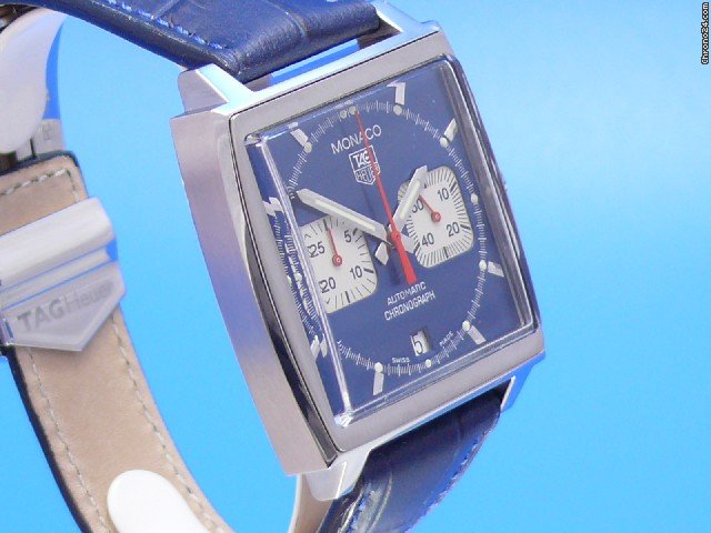 replica TAG Heuer Monaco "Steve McQueen" Re-Edition blau WATCHES 1 