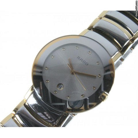 Rado Diastar Herrenuhr Keramik/Gold