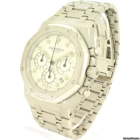 replica Audemars Piguet ROYAL OAK CHRONOGRAPH AUTOMATIC - WHITE GOLD WATCHES 1 