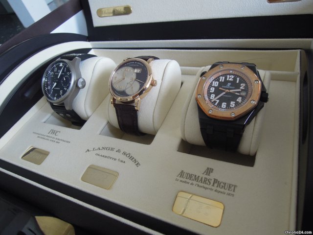 Audemars Piguet BARTORELLI BLACK PVD + LANGE 1 PINK GOLD + IWC PILOT