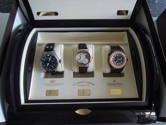 A. Lange & Sohne BARTORELLI LIM. LANGE 1 PINK + AUDEMARS PVD + IWC TITANIUM