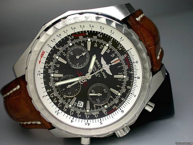 Breitling "BENTLEY MOTORS" Chronograph in Edelstahl