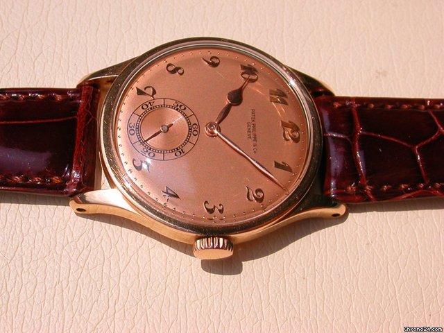 replica Patek Philippe Ref. 570 in Rotgold mit Breguet Zifferblatt aus dem Jahr 1948 WATCHES 1 