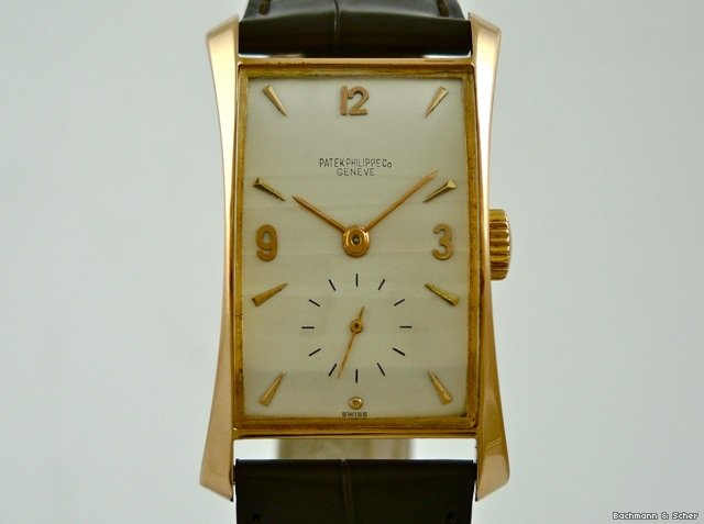 replica Patek Philippe Vintage Hour Glass, Ref. 1593, 18k Rose Gold WATCHES 1 