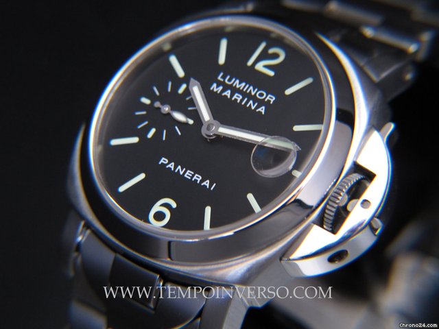 Panerai PAM 50 Luminor Marina 40mm full steel serviced 2009 full set