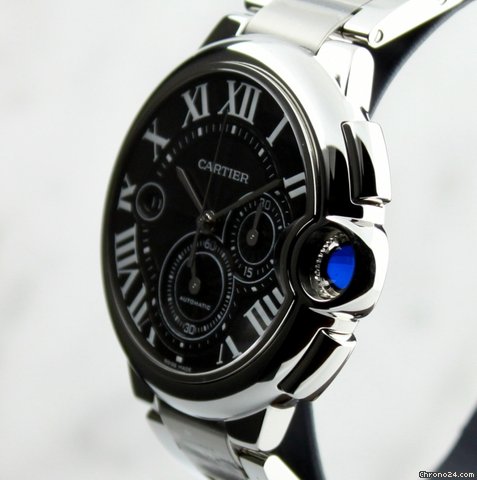 replica Cartier BALLON BLEU Chronograph XL GREY DIAL WATCHES 1 