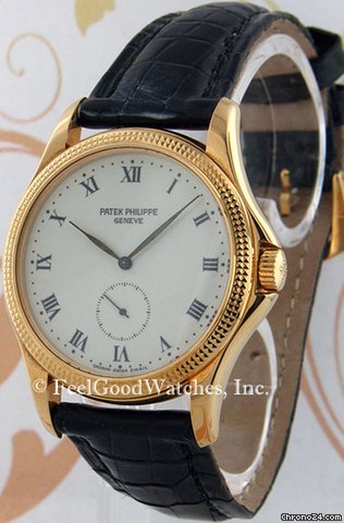 Patek Philippe 5115J Calatrava, Yellow Gold, Enamel Dial