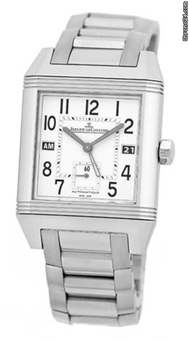 Jaeger-LeCoultre Gent's Stainless Steel  Reverso Squadra GMT Hometime