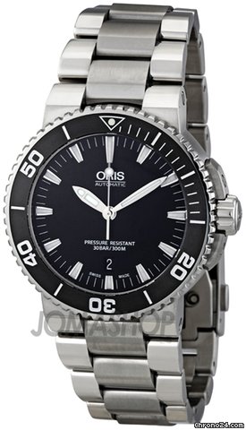 Oris Aquis Date 43 mm Steel Mens Watch 733-7653-4154MB