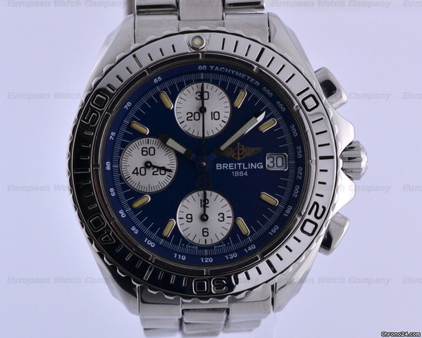 Breitling Shark Chronograph SS/SS Blue Dial 41MM