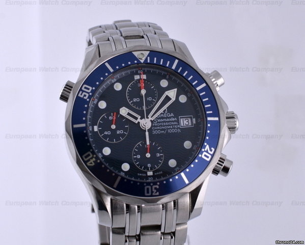 Omega Seamaster Professional Chronograph Blue Dial SS/SS
