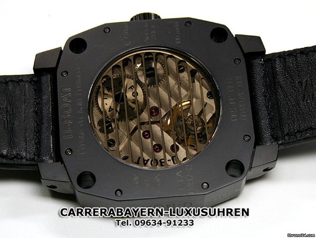 replica U-Boat Italo Fontana Thousands of Feet black glass WATCHES 1 