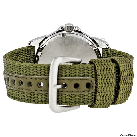 replica Seiko Black Dial Green Nylon Solar Quartz Mens Watch SNE095P2 WATCHES 1 