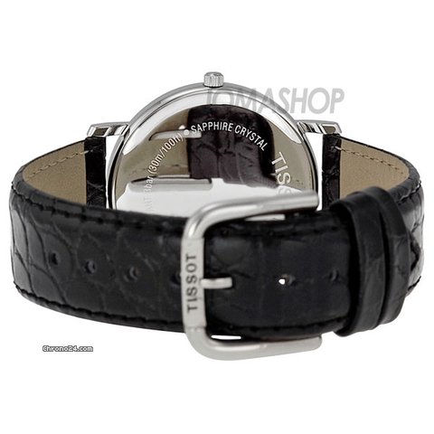 replica Tissot T-Classic Desire White Dial Black Leather Mens Watch T52142113 WATCHES 1 