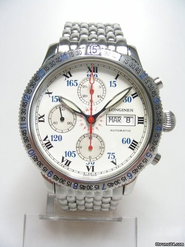 Longines Chonographe special series full steel/complet acier