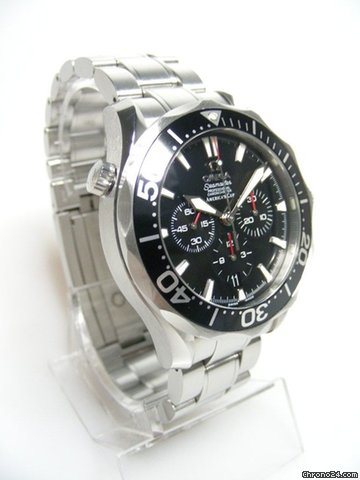 replica Omega Seamaster American's Cup chronographe full steel/complet acier cadran noir WATCHES 1 