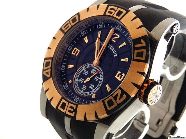 replica Roger Dubuis Easy Diver Stahl/Rosegold/Kautschuk Automatik - 55/88 LIM. WATCHES 1 
