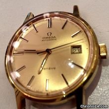 Omega genEve automatic date gold plated