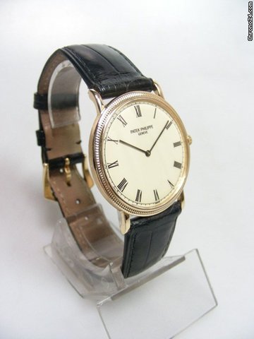 replica Patek Philippe Calatrava ref 3520 yellow gold/or jaune cadran email/enamel dial WATCHES 1 