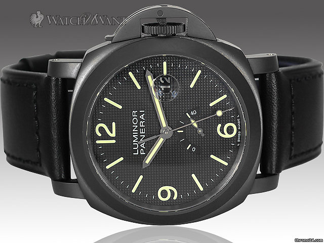 Panerai PAM 28 L PVD Power Reserve - 44mm Black PVD/DLC Case - Boxes/Papers 100% Complete & Collector-New