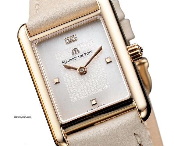 Maurice Lacroix Les Classiques Damenuhr Gold Diamant perlmutt