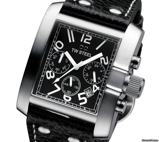 TW Steel Herren Uhr Chronograph Edition Black Big Steel
