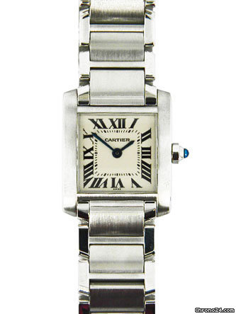 Cartier stainless steel ladies Tank Francaise
