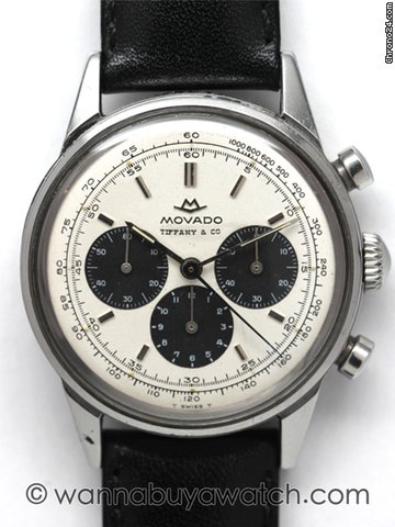 Movado Chronograph for Tiffany & Co. / stk#40878