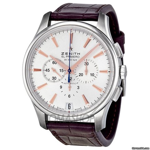 Zenith El Primero Chronograph Automatic Silver Dial Mens Watch 03211040001C498
