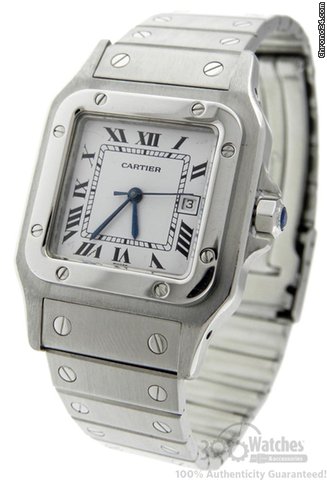 Cartier Santos Stainless Steel Automatic Date Large Size 29mm Watch