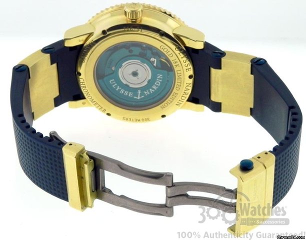 replica Ulysse Nardin Limited Edition Men's  Maxi Marine Power Reserve 18K Gold Watch WATCHES 1 