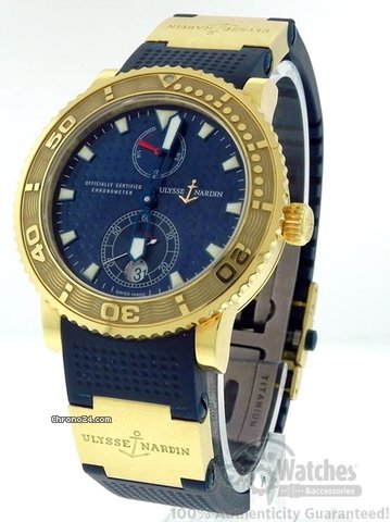 Ulysse Nardin Limited Edition Men's  Maxi Marine Power Reserve 18K Gold Watch