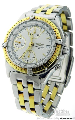 Breitling Chronomat D13048 Two Tone Automatic Chronograph Date Watch