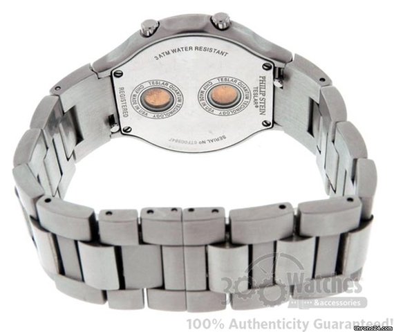 replica Philip Stein Teslar Dual Time Diamond Mid Size Watch WATCHES 1 