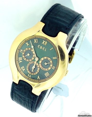 Ebel Lichine 18K Gold Power Reserve Date Watch