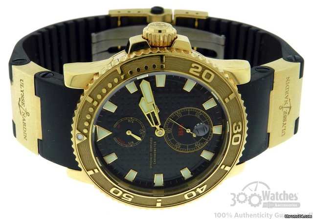 Ulysse Nardin Men's Maxi Marine 266-33 Power Reserve 18K Gold Watch WATCHES 2