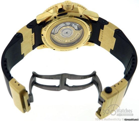 replica Ulysse Nardin Men's Maxi Marine 266-33 Power Reserve 18K Gold Watch WATCHES 1