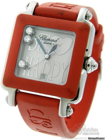 Chopard Be Happy 27/8896-402 Diamond Quartz Date Watch