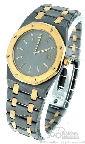 Audemars Piguet Rare Men's  Royal Oak 18K Gold & Tantalum Quartz Date Watch