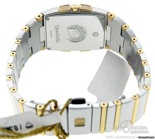 replica Omega Constellation Quadrella Mother of Pearl Diamond Watch WATCHES 1 