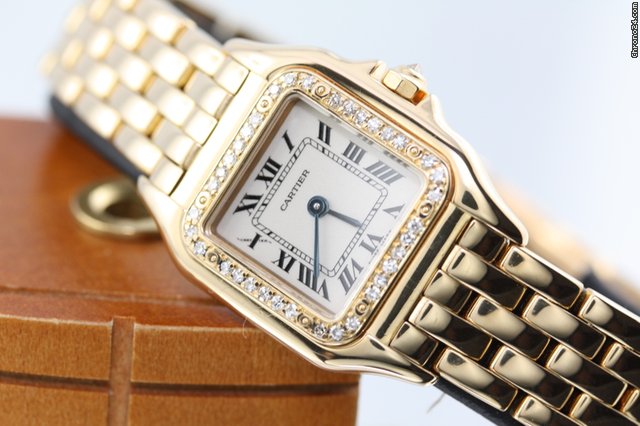 replica Cartier Panthere Lady PM 18k Gelbgold Brilliant L��nette WATCHES 1 