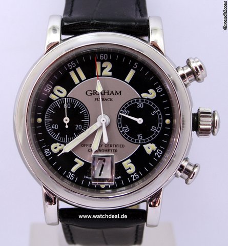 Graham Flyback Chrono mit Box + Pap. Ref 25FL673