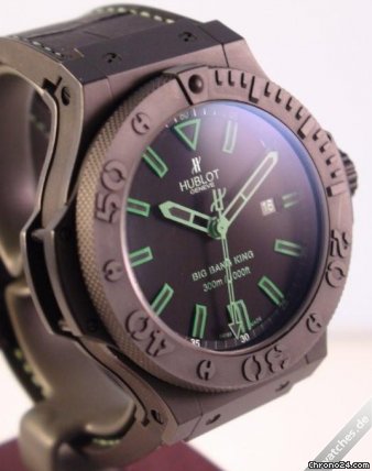 replica Hublot Big Bang King All Black Green - All Black Green WATCHES 1 