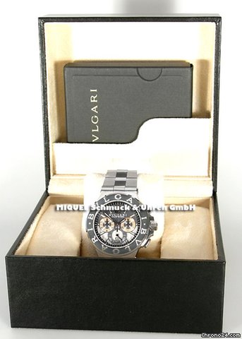 replica Bulgari Diagono Chronograph mit Wei gold-L��nette (ungetragen) WATCHES 1 