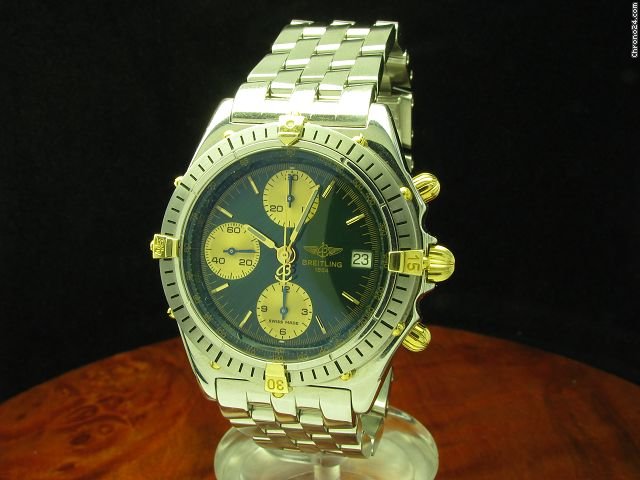 Breitling Chronomat 18kt Gold / Edelstahl Chronograph Automatic Herrenuhr