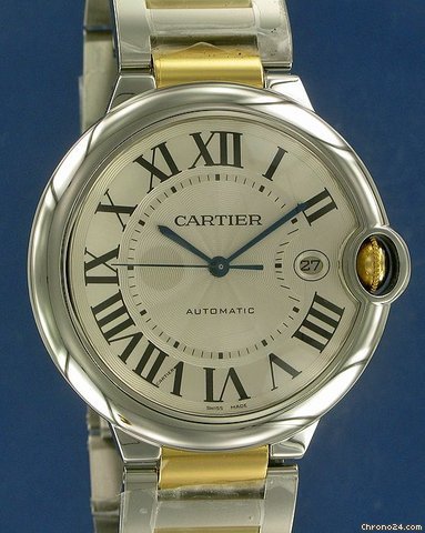 Cartier Ballon Bleu GM Automatic Gold/Steel !!NEW!!